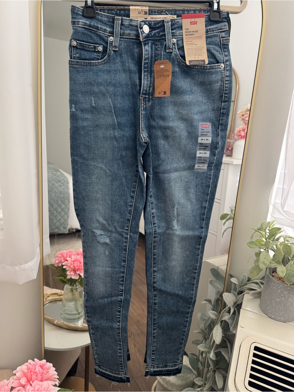 Levi's 721 High-Rise Skinny Jeans - Dark Blue NWT